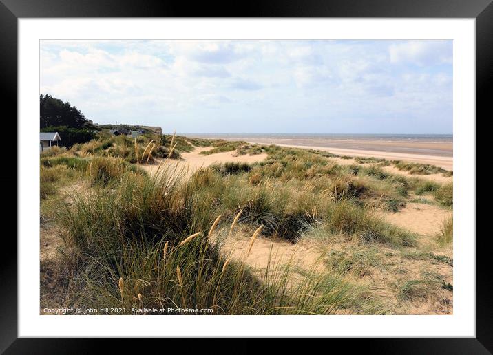 Beach at Old Hunstanton, Norfolk. Framed Mounted Print by john hill