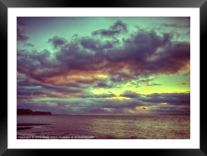 Cloud formation Framed Mounted Print by Rory Hailes