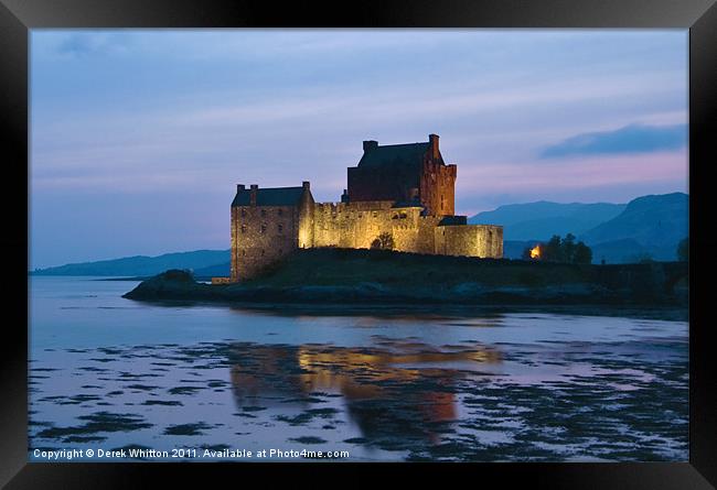 Eilean Donan Castle Framed Print by Derek Whitton
