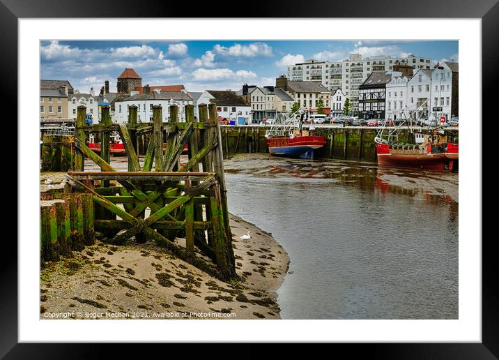 Serenity at Ramsey Harbour Framed Mounted Print by Roger Mechan