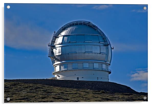 La Palma Observatory Acrylic by Geoff Storey