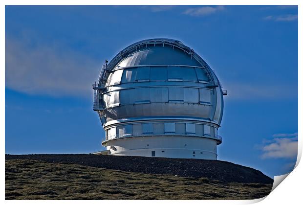 La Palma Observatory Print by Geoff Storey