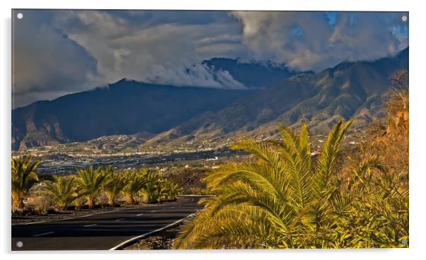 La Palma Scenery Acrylic by Geoff Storey