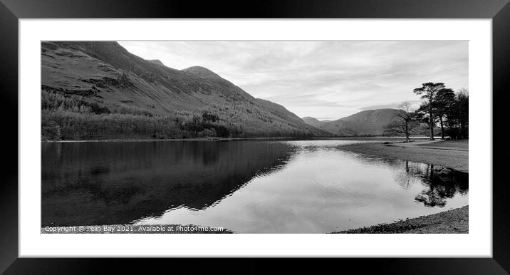 Black and white reflections Framed Mounted Print by Pelin Bay