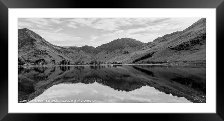 No need for colour Framed Mounted Print by Pelin Bay