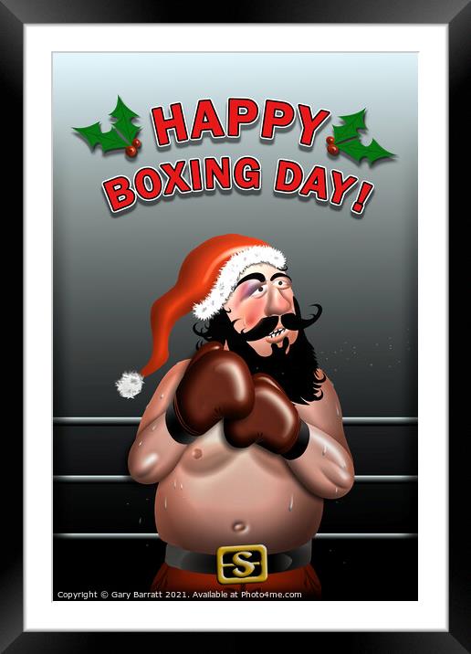 HAPPY BOXING DAY! Framed Mounted Print by Gary Barratt