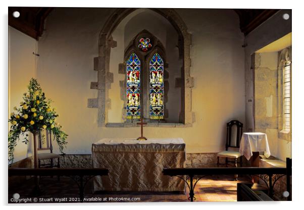 Church Knowle Acrylic by Stuart Wyatt