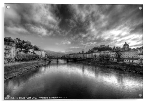 Salzburg City  Acrylic by David Pyatt