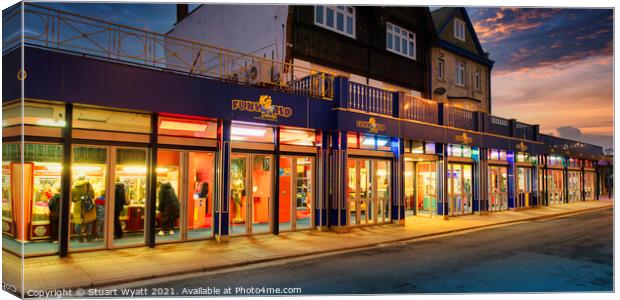 Swanage Canvas Print by Stuart Wyatt