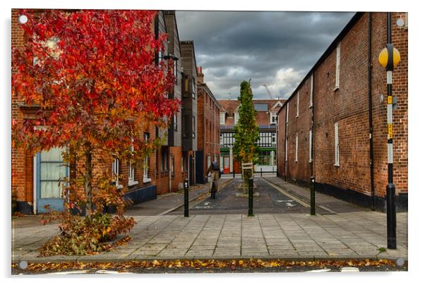 Autumn Splendor in Little Bethel Street Acrylic by Rus Ki