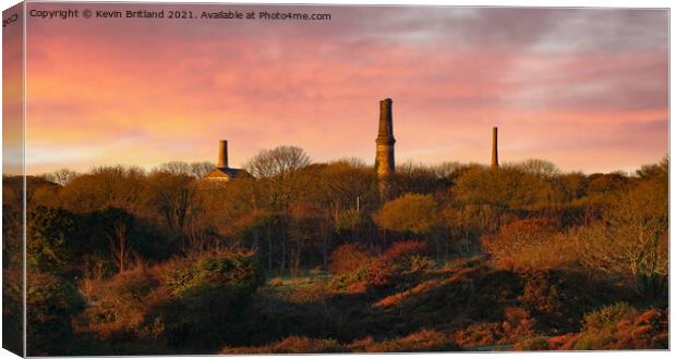 Old cornish tin mines Canvas Print by Kevin Britland