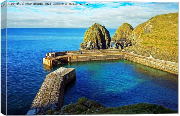 Mullion harbour cornwall Canvas Print by Kevin Britland