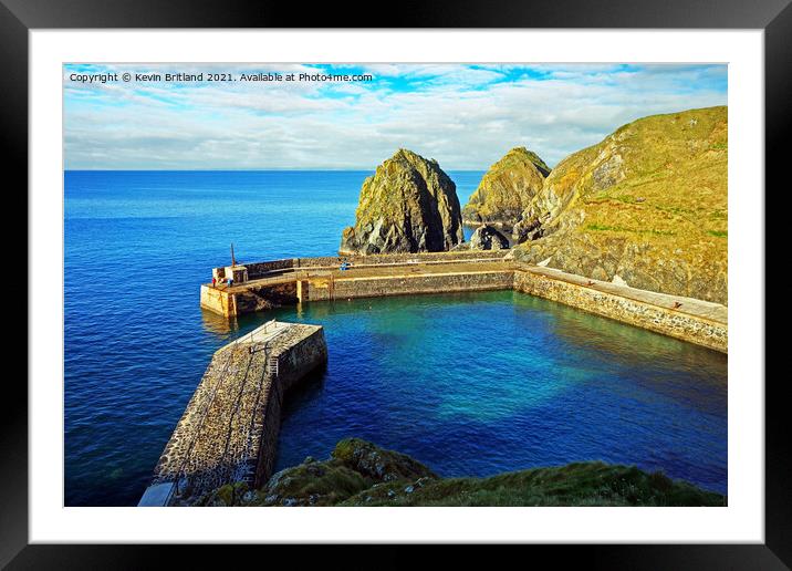 Mullion harbour cornwall Framed Mounted Print by Kevin Britland