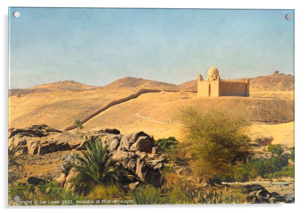 Mausoleum at Aswan Acrylic by Ian Lewis