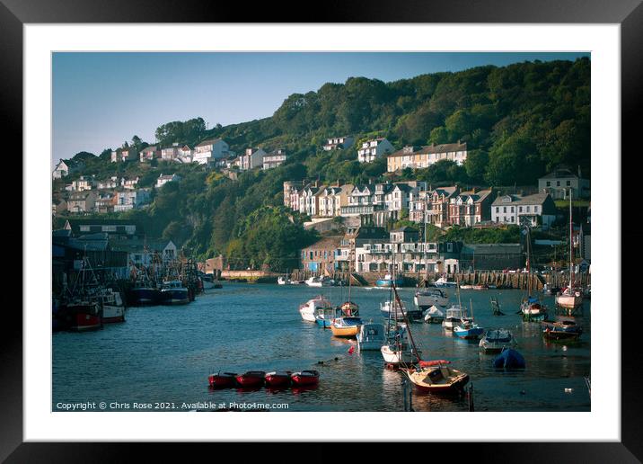 Looe harbour Framed Mounted Print by Chris Rose