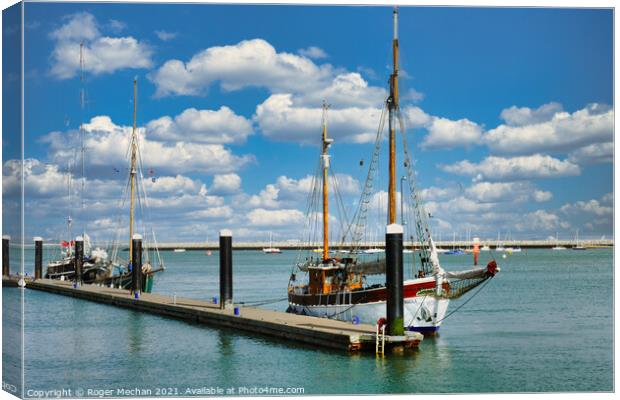 Timeless Elegance on the Isle of Wight Canvas Print by Roger Mechan