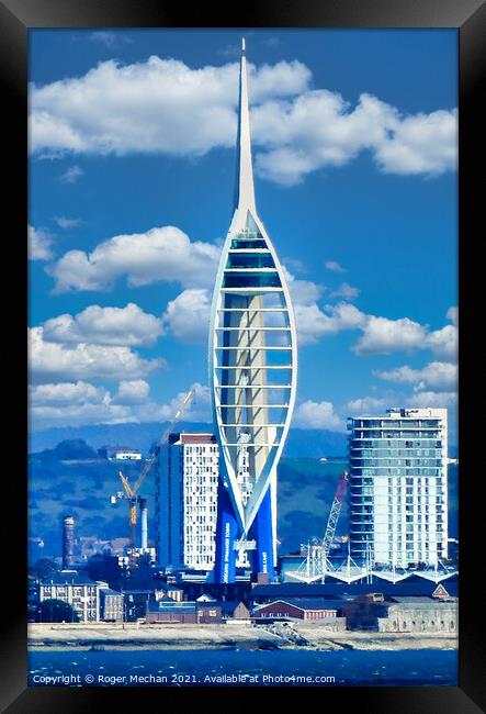 Spinnaker Tower Portsmouth Framed Print by Roger Mechan