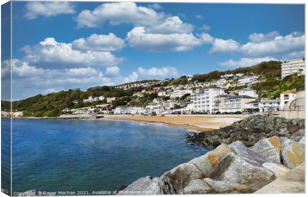 Ventnor Beach Isle of Wight Canvas Print by Roger Mechan