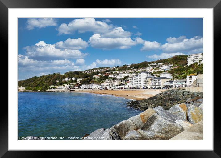 Ventnor Beach Isle of Wight Framed Mounted Print by Roger Mechan