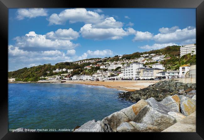 Ventnor Beach Isle of Wight Framed Print by Roger Mechan