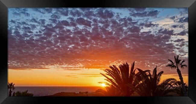 Sunrise from Tabayesco Framed Print by Joyce Storey