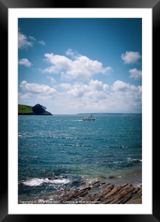 St Mawes Framed Mounted Print by Chris Rose