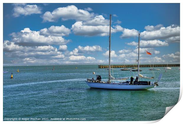 The Courageous Circumnavigator Print by Roger Mechan