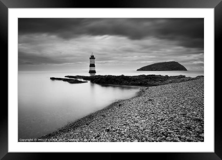 Penmon lighthouse Anglesey Wales 630 Framed Mounted Print by PHILIP CHALK