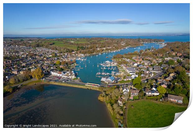 Wootton Creek Print by Wight Landscapes