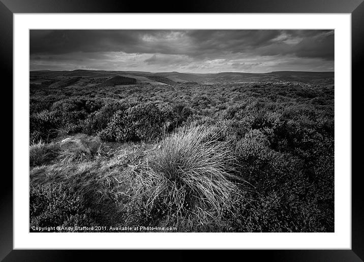 Wet Withens, Eyam Moor Framed Mounted Print by Andy Stafford