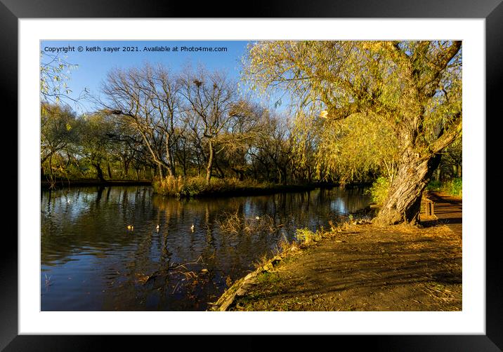 Autumn in Locke Park  Framed Mounted Print by keith sayer