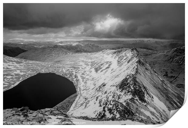 Striding Edge Print by Nigel Wilkins