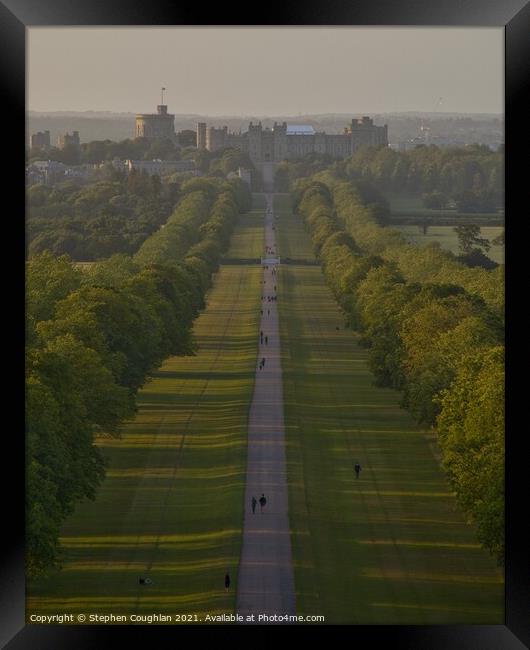 The Long Walk, Windsor Framed Print by Stephen Coughlan