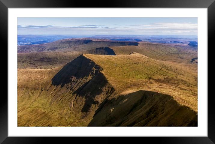 Cribyn on the Brecon Beacons Framed Mounted Print by Leighton Collins