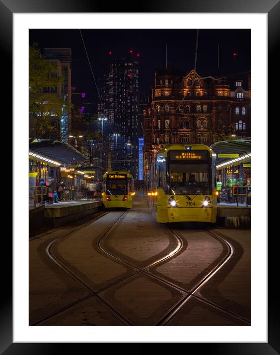 St Peters Square Manchester Framed Mounted Print by Phil Durkin DPAGB BPE4
