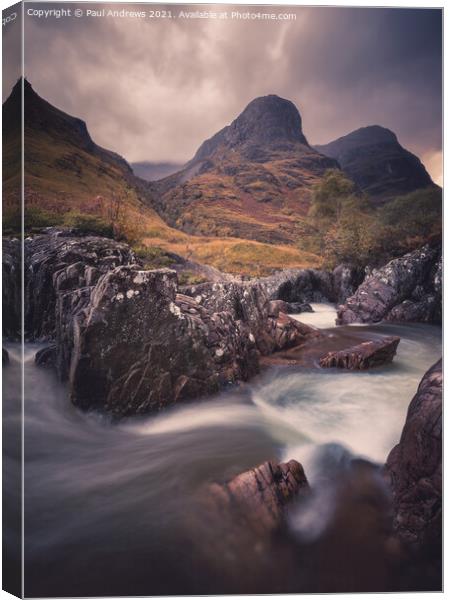 The Sisters of Glencoe Canvas Print by Paul Andrews