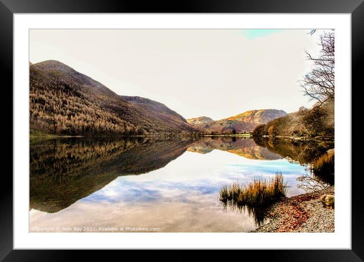 Relaxing reflections Framed Mounted Print by Pelin Bay