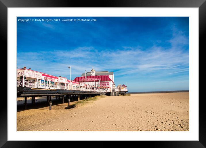 Great Yarmouth Pier,  Framed Mounted Print by Holly Burgess