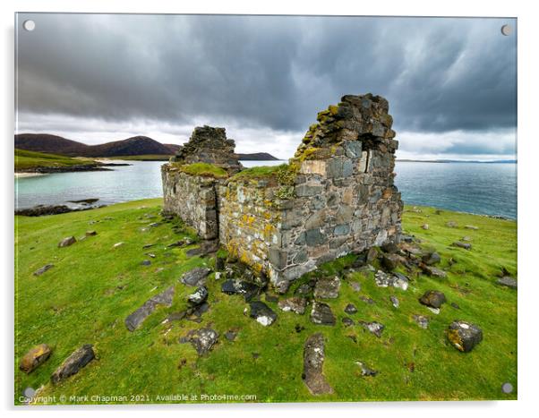 Toe Head Chapel ruins, Isle of Harris Acrylic by Photimageon UK