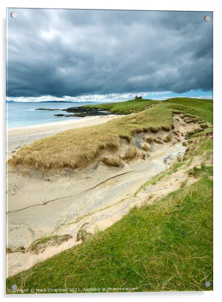 Toe Head Chapel and dunes, Isle of Harris Acrylic by Photimageon UK