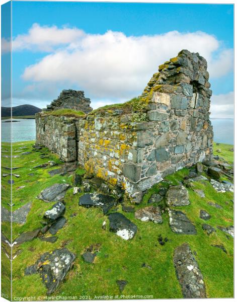 Toe Head Chapel Ruins, Isle of Harris Canvas Print by Photimageon UK