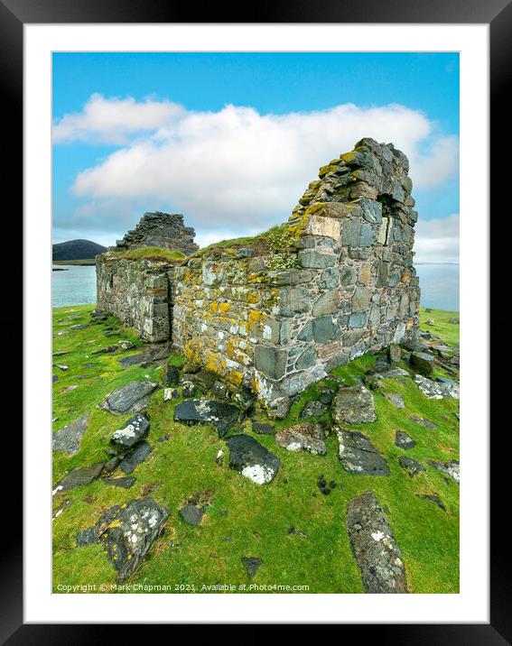 Toe Head Chapel Ruins, Isle of Harris Framed Mounted Print by Photimageon UK