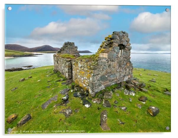 Toe Head Chapel Ruins, Isle of Harris Acrylic by Photimageon UK