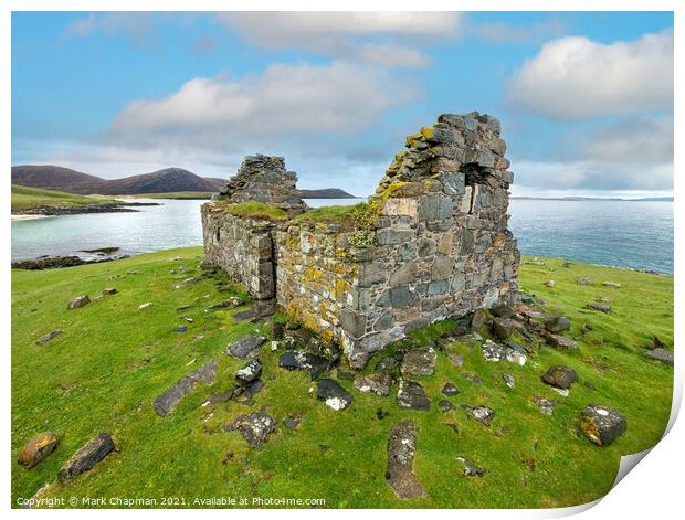 Toe Head Chapel Ruins, Isle of Harris Print by Photimageon UK