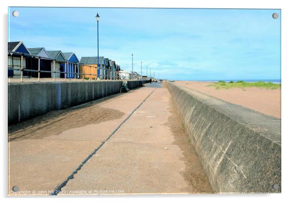 Promenade, Sutton on Sea, Lincolnshire. Acrylic by john hill