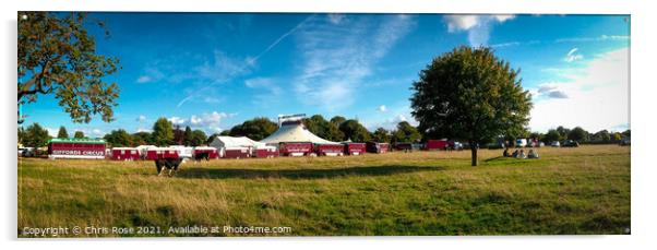 Giffords Circus on Minchinhampton Common Acrylic by Chris Rose