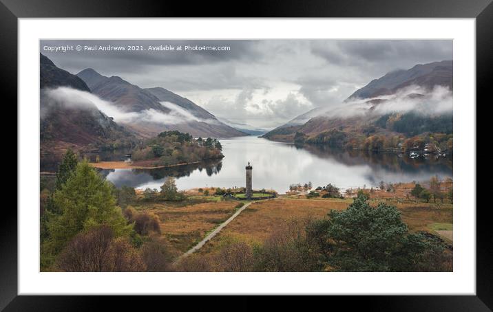 Glenfinnan Monument Framed Mounted Print by Paul Andrews