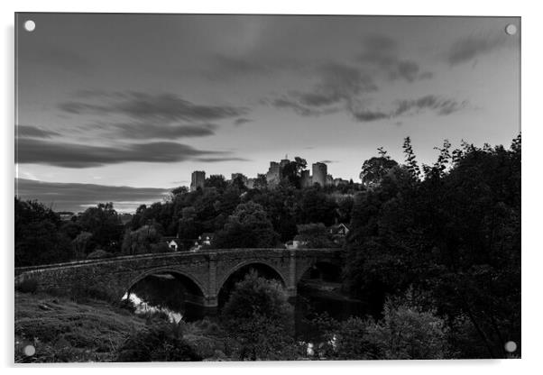 Ludlow Castle Shropshire  Acrylic by Phil Crean