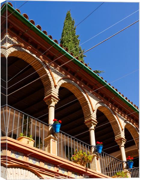 The Majestic Moorish Architecture Canvas Print by Dudley Wood