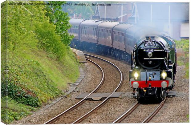 Tornado 60163 With The Pennine Explorer Canvas Print by Colin Williams Photography